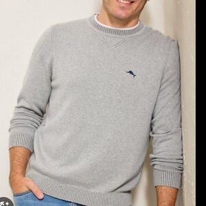 Tommy Bahama Gray  Marlin Luxe Crew Neck Men's Sweater XXLB